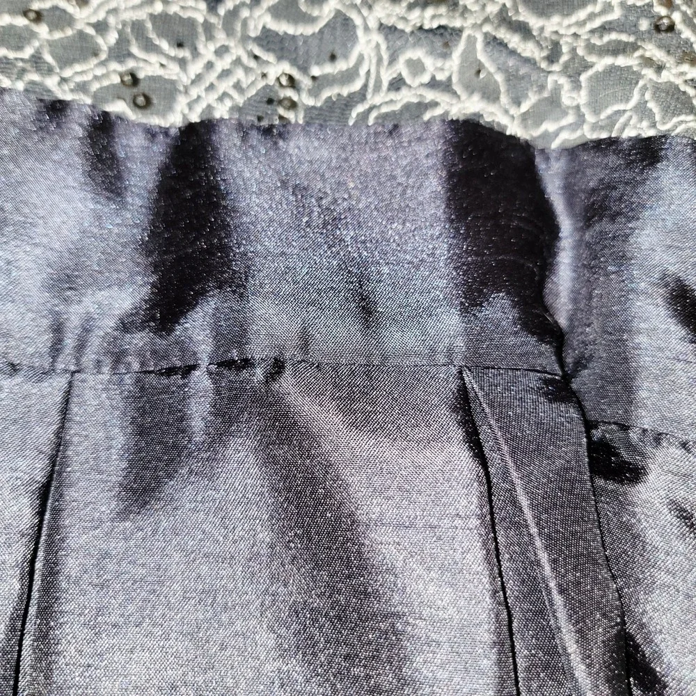 Jessica Howard Women's 18W Gray Lace Bodice Midi Dress Pleated Skirt 3/4 Sleeve - Picture 6 of 6